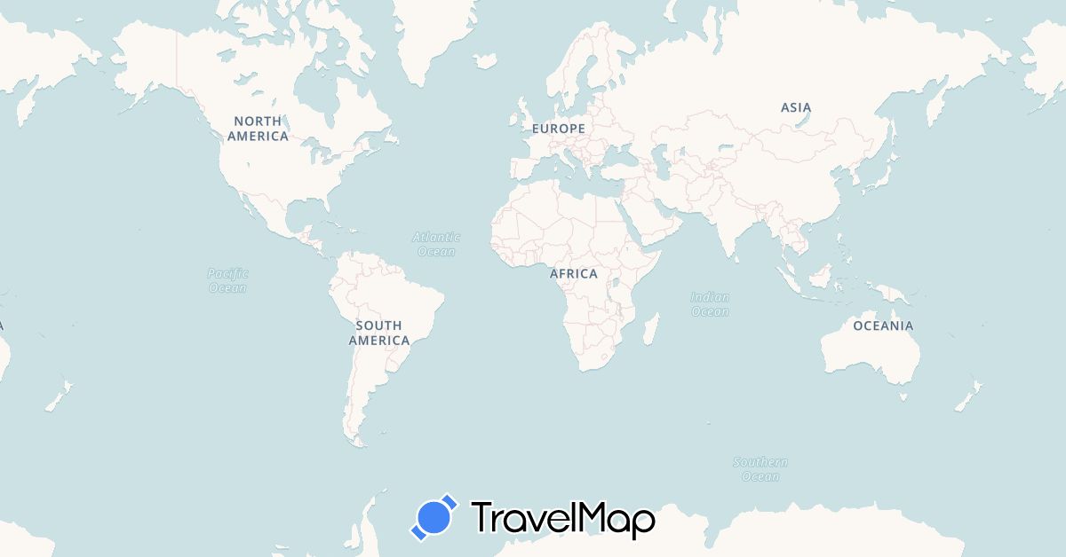 TravelMap itinerary: driving in Albania, Bulgaria, Spain, Croatia, Hungary, Italy, Montenegro, Portugal, Romania, Serbia, Slovakia, Turkey (Asia, Europe)